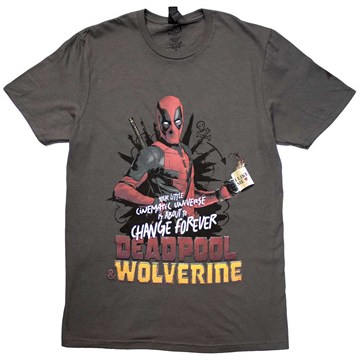 Marvel Comics Unisex T-Shirt: Deadpool & Wolverine Change Universe