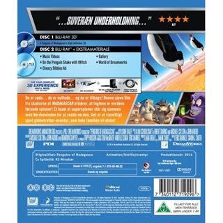 Pingvinerne Fra Madagascar - 3D Blu-Ray