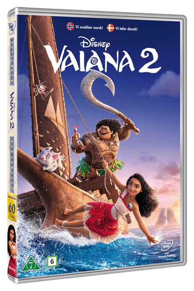 Vaiana 2 - DK/NO - DVD